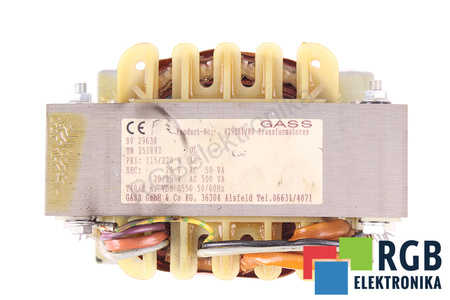 BV29638 GASS TN251892 115/220V, 20/20/25V TRANSFORMATORIUS