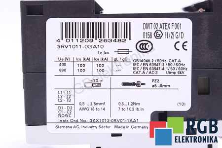 3RV1011-0GA10 SIEMENS