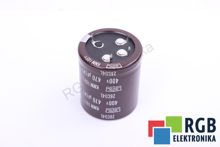 KONDENSATORIUS 26C04L NIPPON KMM105 470UF, 400VDC KONDENSATORIUS