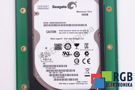 CP-HDD-SATA 31.262-1010.1 L00 KONTRON DISK 160GB 2.5" SATA SEAGATE HDD/SSD