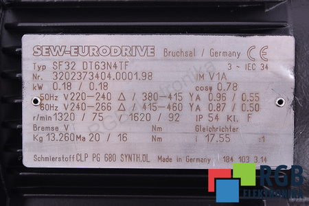SF32DT63N4TF SEW EURODRIVE