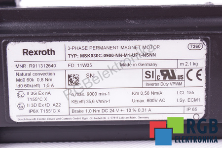 MSK030C-0900-NN-M1-UP1-NSNN BOSCH REXROTH R911312640
