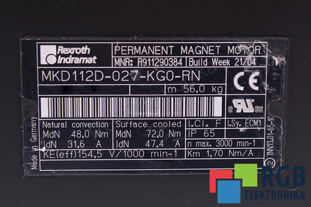 MKD112D-027-KG0-RN REXROTH R911290384