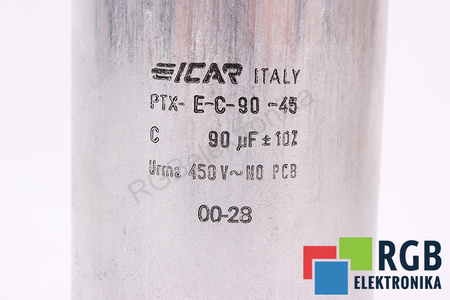 KONDENSATORIUS PTX-E-C-90-45 ICAR 90UF, 450V KONDENSATORIUS