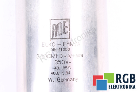 KONDENSATORIUS 3300MFD 350VDC ROE KONDENSATORIUS