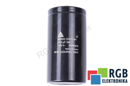 KONDENSATORIUS B43550-S5478-M1 S+M 4700UF, 450V