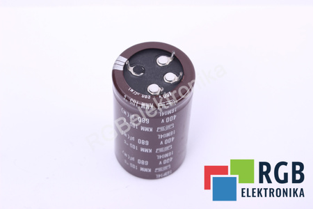 KONDENSATORIUS 30V16L49 NIPPON KMM105 680UF, 400VDC KONDENSATORIUS