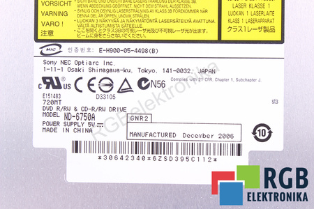 DDU1615 SONY NEC DVD / CD ROM