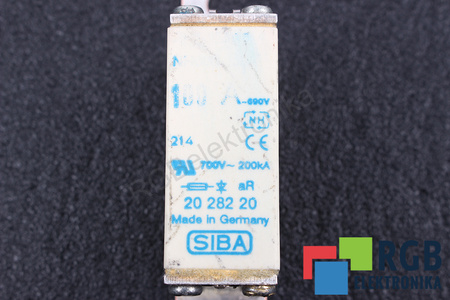 SAUGIKLIS 2028220 SIBA ULTRA RAPID NH000 100A, 690VAC, 200KA