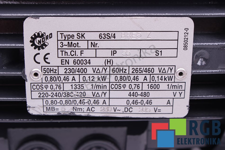 SK63S/4BRE5Z NORD SK01F-63 S/4 BRE5 Z I=51.03