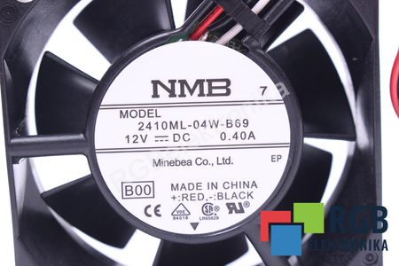 2410ML-04W-B69 MINEBEA 60X60X25MM, 12V, 0.4A VENTILIATORIUS