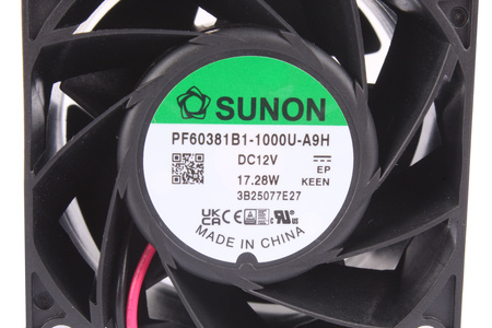 PF60381B1-1000U-A9H SUNON 60X60X38MM 12V 17.28W VENTILIATORIUS