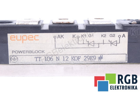TT106N12KOF EUPEC POWERBLOCK 180A, 1200V