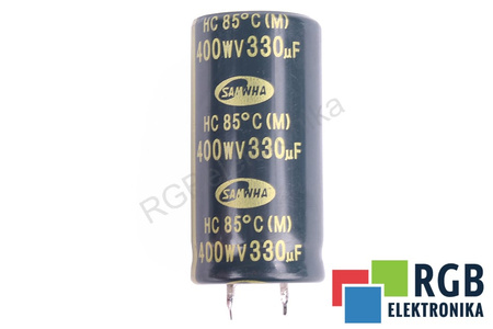 KONDENSATORIUS 330UF 400V SANWHA KONDENSATORIUS