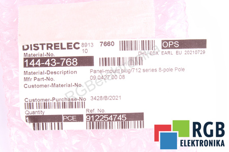 904270008 BINDER 8 PIN 8 PIN