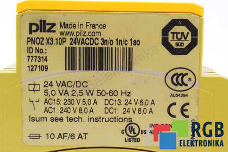 PNOZX3.10P PILZ 777314 SAUGOS RELĖ