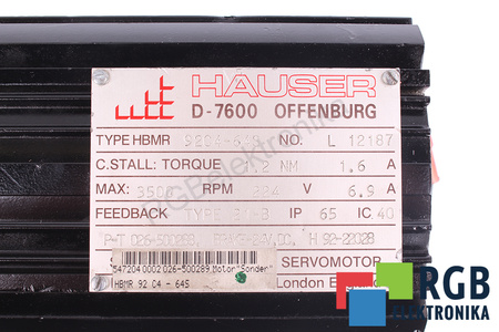 HBMR92C4-64S HAUSER STATORIAUS