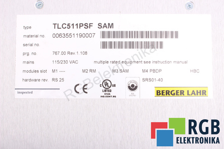 TLC511PSF BERGER LAHR SAM