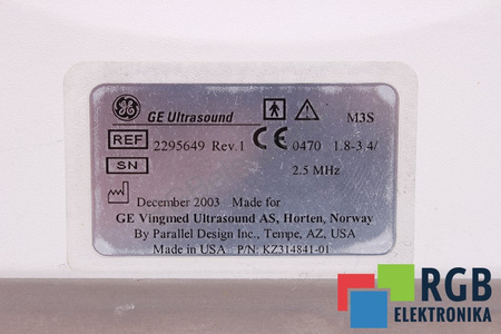 M3S GE VINGMED ULTRASOUND 2295649 REV.1 ULTRASOUND PROBE