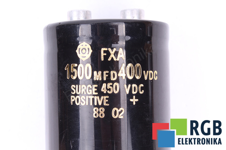 KONDENSATORIUS FXA HITACHI 1500UF, 400VDC KONDENSATORIUS