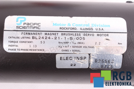 BL2424-21-1-S-005 PACIFIC SCIENTIFIC