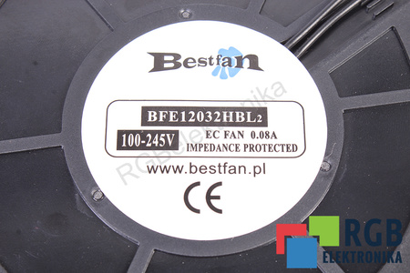 QEC12032BL BESTFAN 120X120X32MM, 230V, 0.08A VENTILIATORIUS