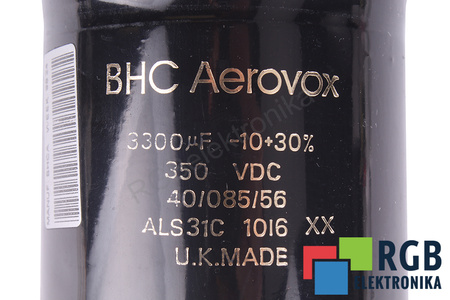 KONDENSATORIUS ALS31C AEROVOX 3300UF, 350V