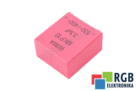 KONDENSATORIUS MKP1J043307H00JSSD WIMA MKP10, 3.3UF, 630/400V