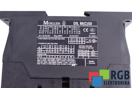 DILM50 MOELLER DILM(C)50 400/440V ITH=65A