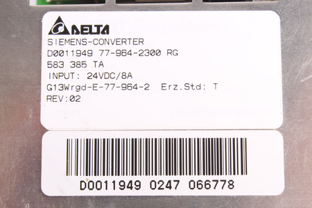 D0011949 DELTA 77-964-2300 SIEMENS-CONVERTER
