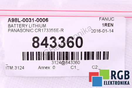 CR17335SE-R FANUC A98L-0031-0006 AKUMULIATORIUS