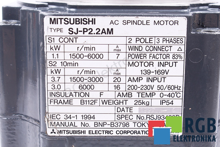 SJ-P2.2AM MITSUBISHI ELECTRIC STATORIAUS