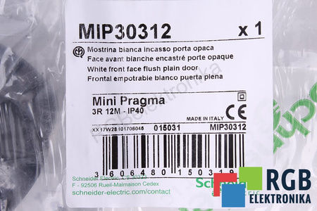 MIP30312 SCHNEIDER ELECTRIC MINI PRAGMA 3R 12M - IP40 ĮLEIDŽIAMA RAMA SU PILNOMIS DURIMIS