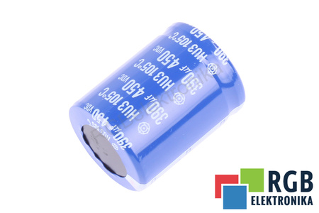 KONDENSATORIUS 390UF 450VDC HITACHI KONDENSATORIUS