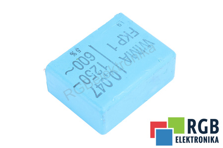KONDENSATORIUS 0.047UF FKP1 WIMA 1250VDC, 600VAC