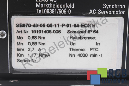 SB070-40-05-05-11-P-01-64-EOKN ELAU STATORIAUS