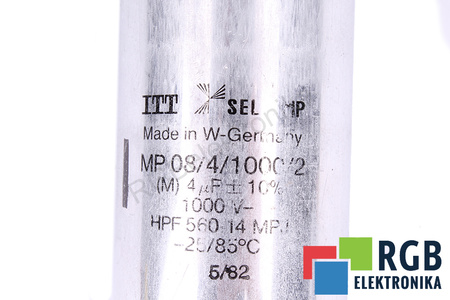 KONDENSATORIUS MP08/4/1000/2 ITT 1000V, 4UF