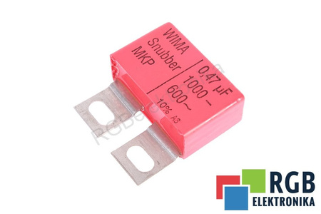 KONDENSATORIUS 0.47UF 1000VDC 600VAC WIMA KONDENSATORIUS