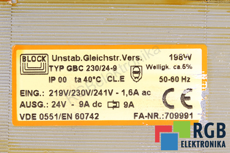 GBC230/24-9 BLOCK