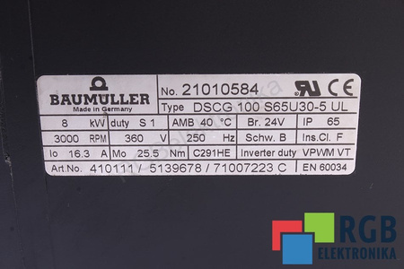 DSCG100S65U30-5UL BAUMÜLLER 8KW