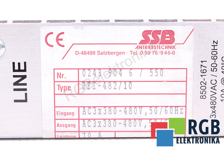 RFI-482/10 SSB ANTRIEBSTECHNIK