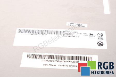 G121SN01 V.4 AUO LCD MATRICA