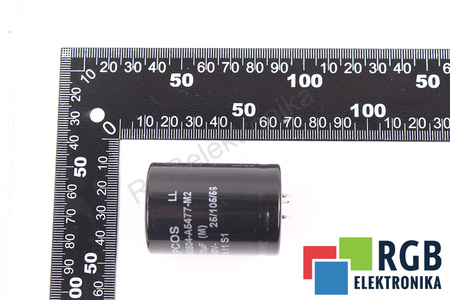 KONDENSATORIUS B43501-A5477-M EPCOS 470UF 450VDC KONDENSATORIUS