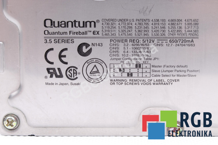 EX32A012 QUANTUM FIREBALL 3.5" 3.2GB IDE