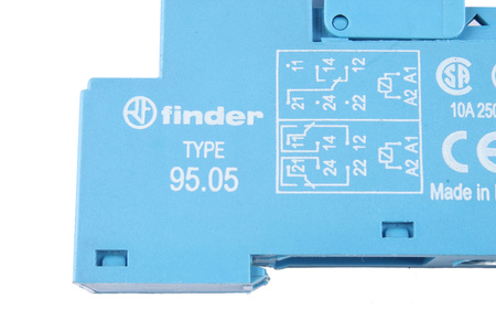 FINDER TYPE 95.05 FINDER 250V, 10A RELĖS BAZĖ
