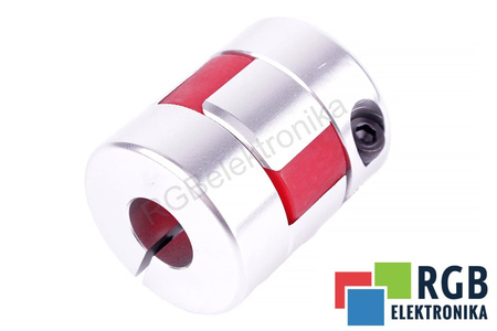 YH10-25-6-10-30 D=25MM D1/ D2=6/10MM L=30MM ALUMINIUM ELASTINĖ ŽNABTINĖ MOVA