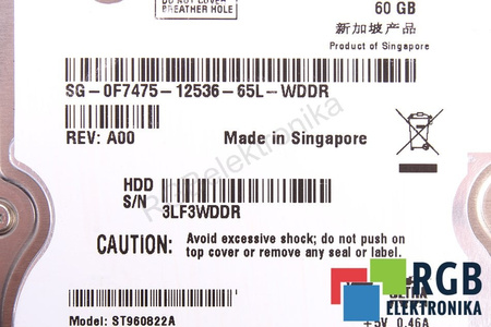 ST960822A SEAGATE MOMENTUS 5400.2 60GB