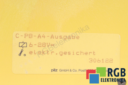 C-P8-A4-AUSGABE PILZ 306122