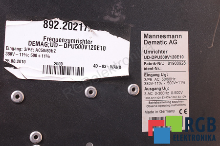 UD-DPU500V10E10 DEMAG DEMATIC