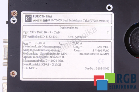 637/D6R10-7-CAN EUROTHERM